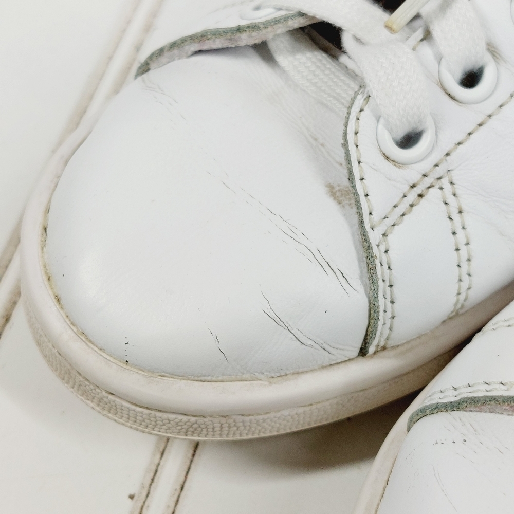 adidas Stan Smith Women's White Leather Athletic Shoe D979 - Picture 11 of 13